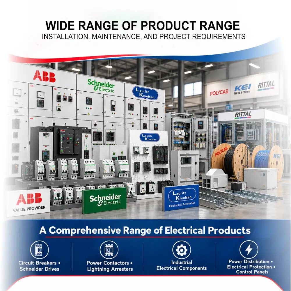 Circuit breakers, drives, contactors, electrical panels and cables in the AEC Switchgear product range